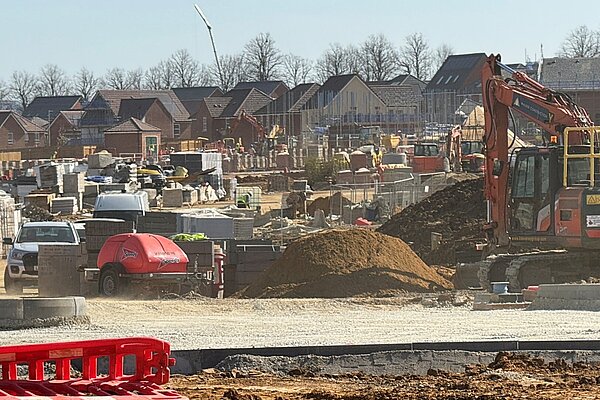 A housing development in Leeds Village