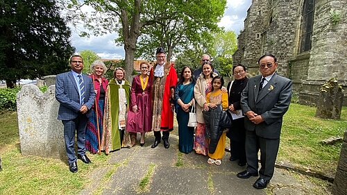 Representatives of the Nepalese Community with the Mayor of Maidstone at All Saints Church 2026